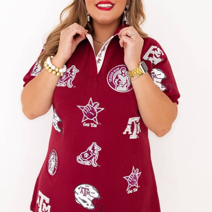 Texas A&M Logo-Patch-Kleid für den Großhandel von Brianna Cannon
