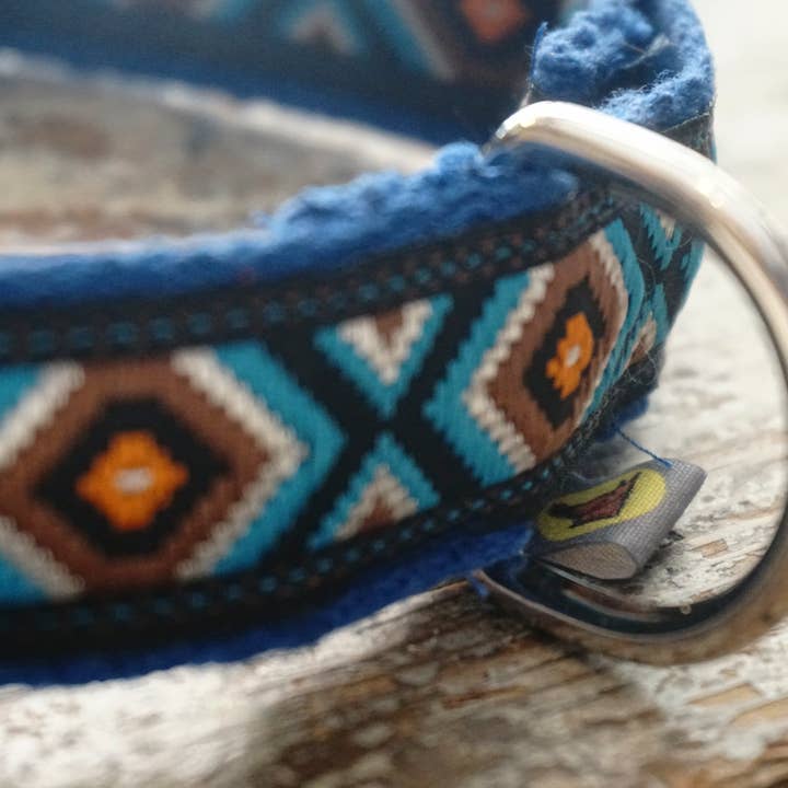 hundsfutter - Wholesale Pet Collar - Dog - Dark navy blue design necklace and strap set4