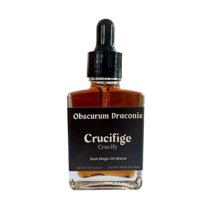 Crucifige Dark Magic Oil Blend - Obscurum Draconis for wholesale by The Spiritual Alchemists