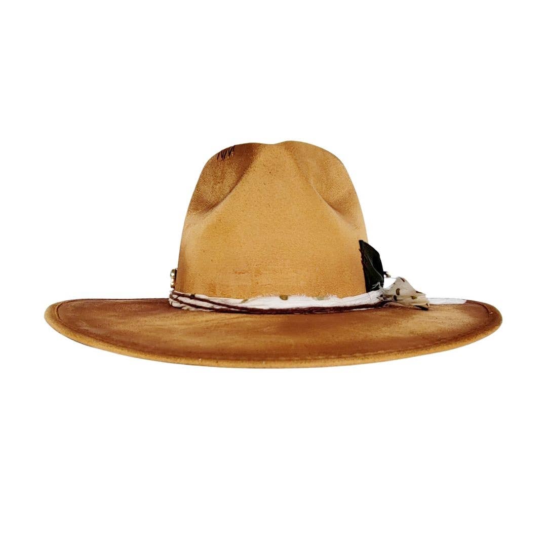 MUSTARD Pellam Rancher Crown Hat for wholesale on Faire1