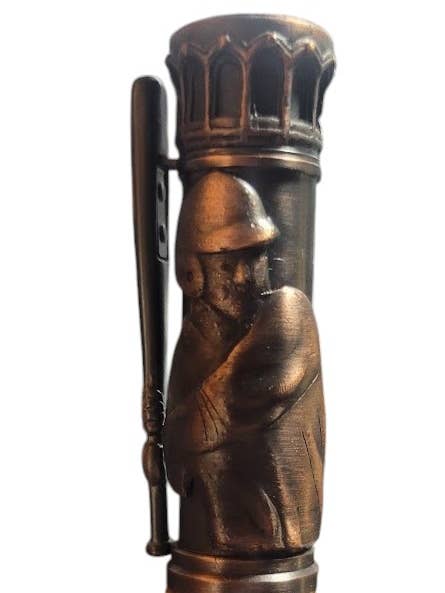 Batter-Up Ballpoint : Milwaukee County Stad-Huile Bronze Frotté pour la vente par Gelsey Pen Company
