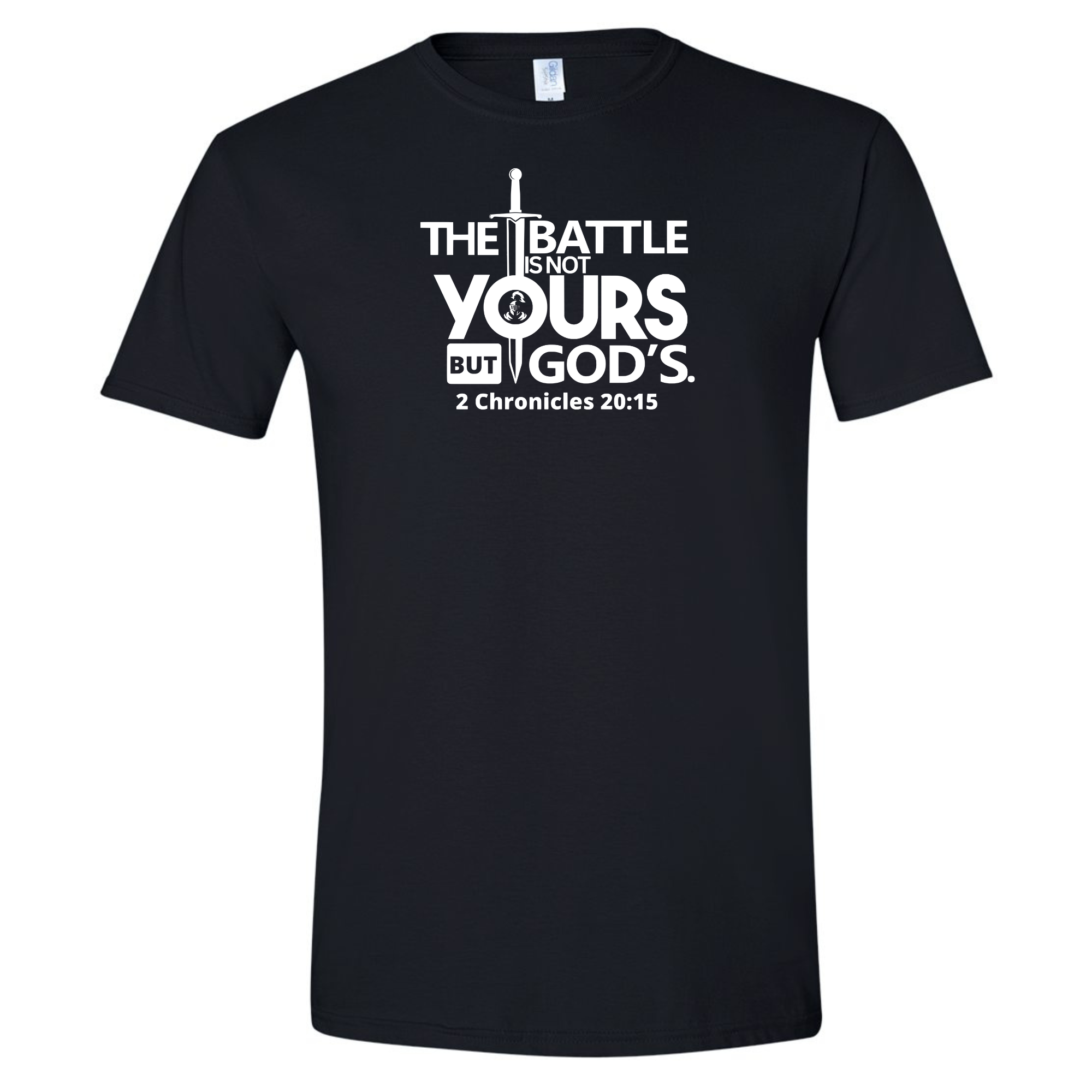 Love Ann Joy Apparel, LLC - Wholesale Screen Printed T-Shirt - Unisex - The Battle is Not Yours Christian Crew Neck T-Shirt0