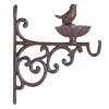 Esschert Design USA - Wholesale Bird Feeder - Bird Feeder w/Bracket, Cast Iron, Antique Brown - Small2