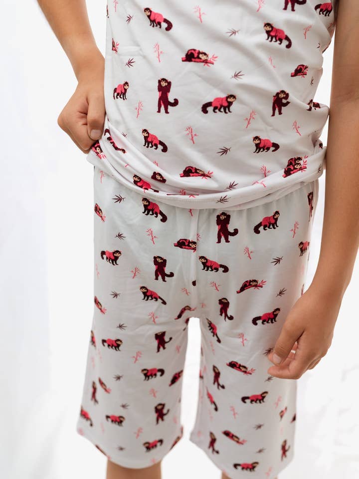 Bubble Baby - Wholesale Sleepwear Set - Kids - Red Panda | Short Sleeve Pajamas3