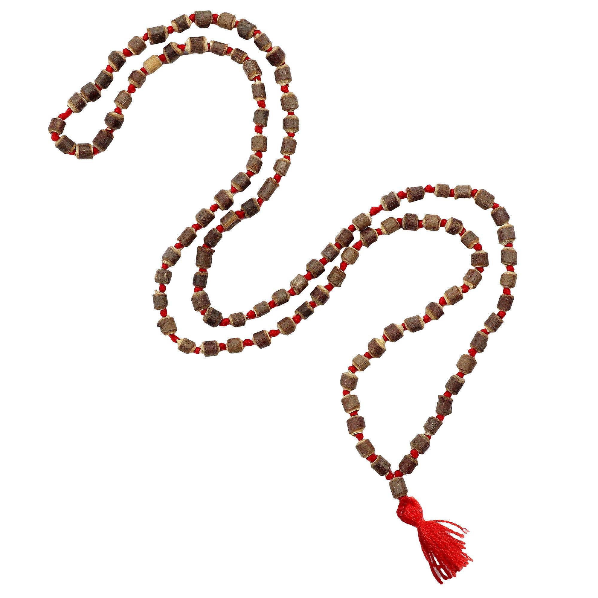 Tribal Trade GmbH - Wholesale Bib Necklace - Prayer chain cylinder wooden beads brown necklace mala necklace2