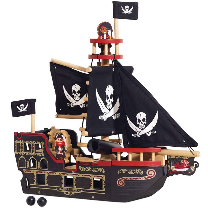 Le Toy Van, Inc. - Wholesale Toy Set - Kids - Barbarossa Pirate Ship & Characters