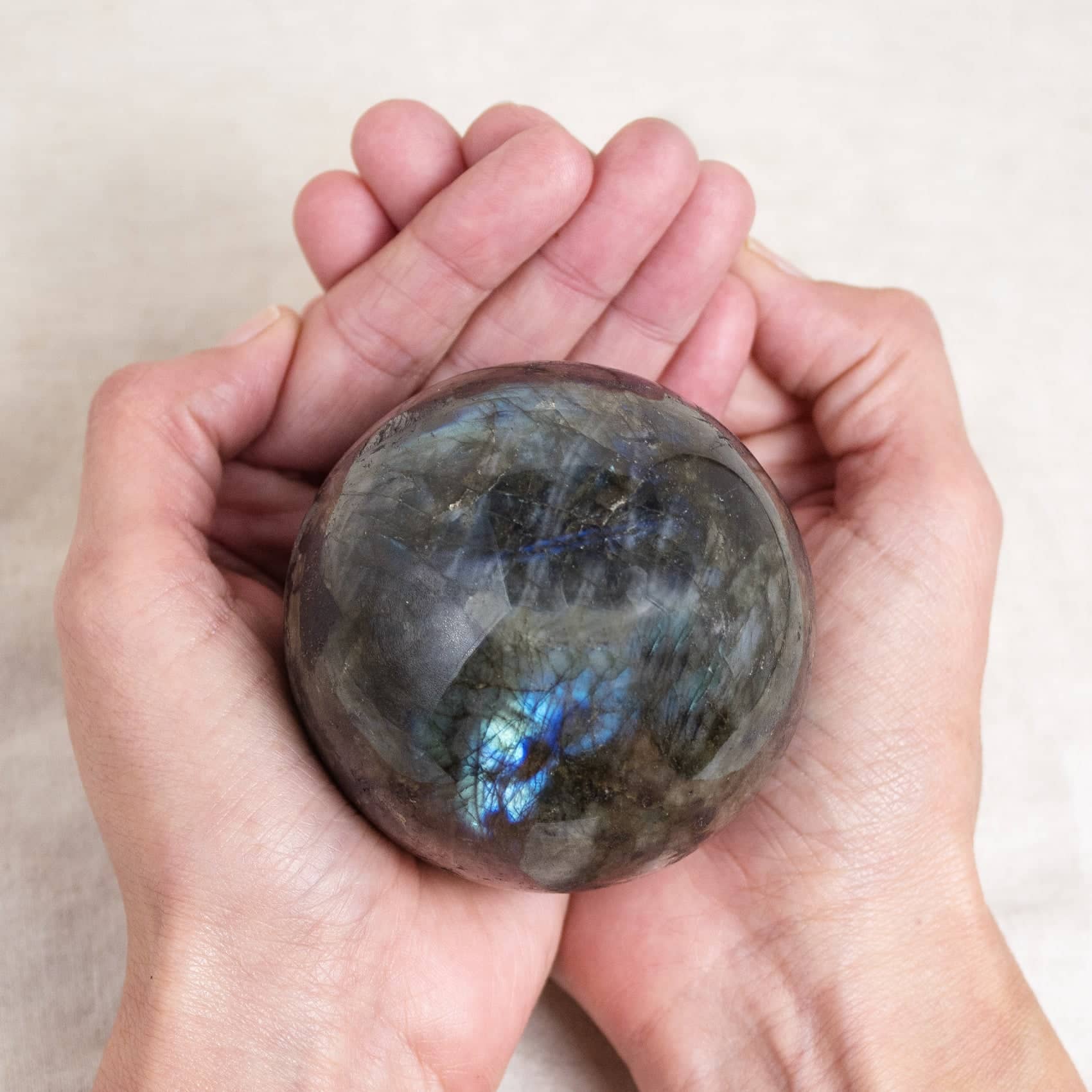 Tiny Rituals - Wholesale Spiritual Stone/Crystal - Labradorite Sphere - 1 of a Kind - Large - AAA Premium Quality19
