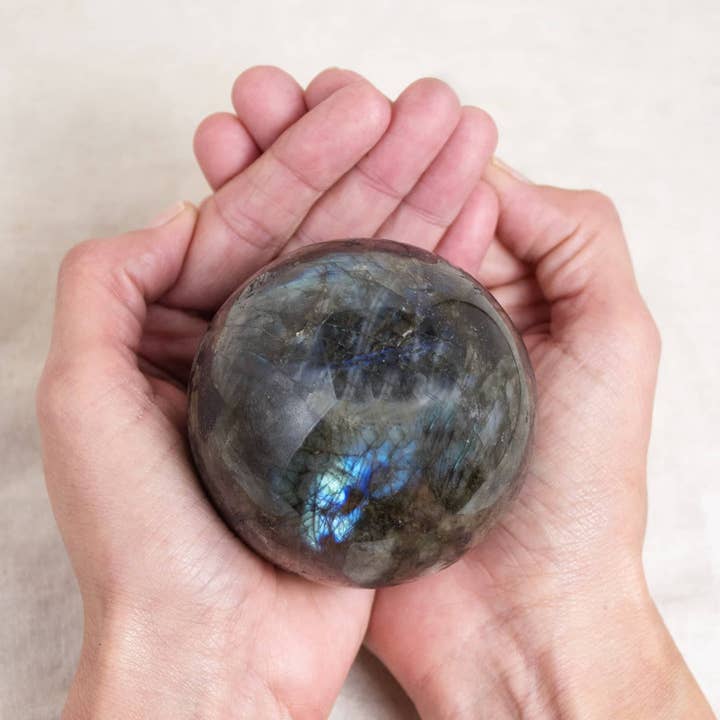 Tiny Rituals - Wholesale Spiritual Stone/Crystal - Labradorite Sphere - 1 of a Kind - Large - AAA Premium Quality19