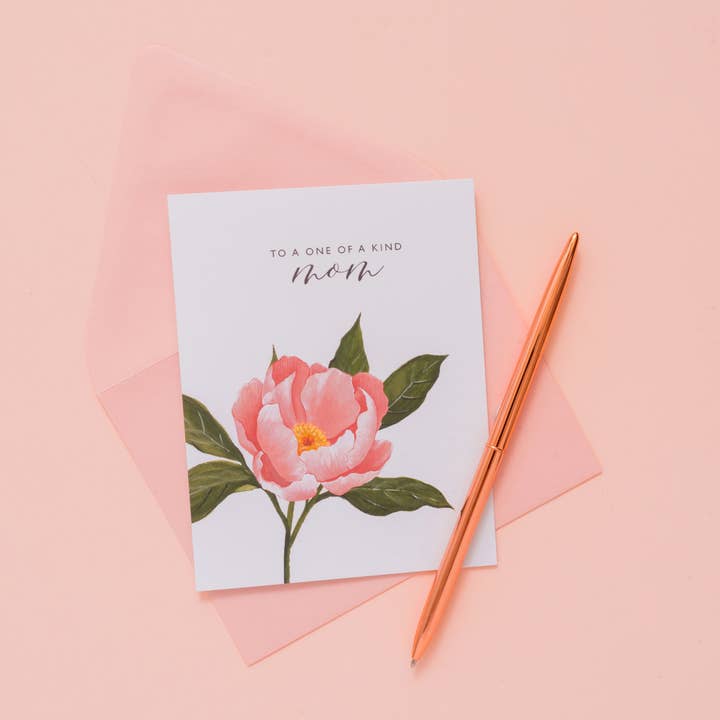 Isabella MG – Engroshandel Morsdagskort – En af en slags mor pæon - Mors dag-kort2