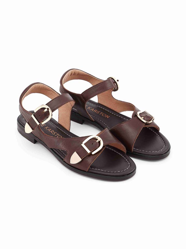 Sandálias FIONA Fivelas Metálicas Elegantes por atacado de Emilie Karston