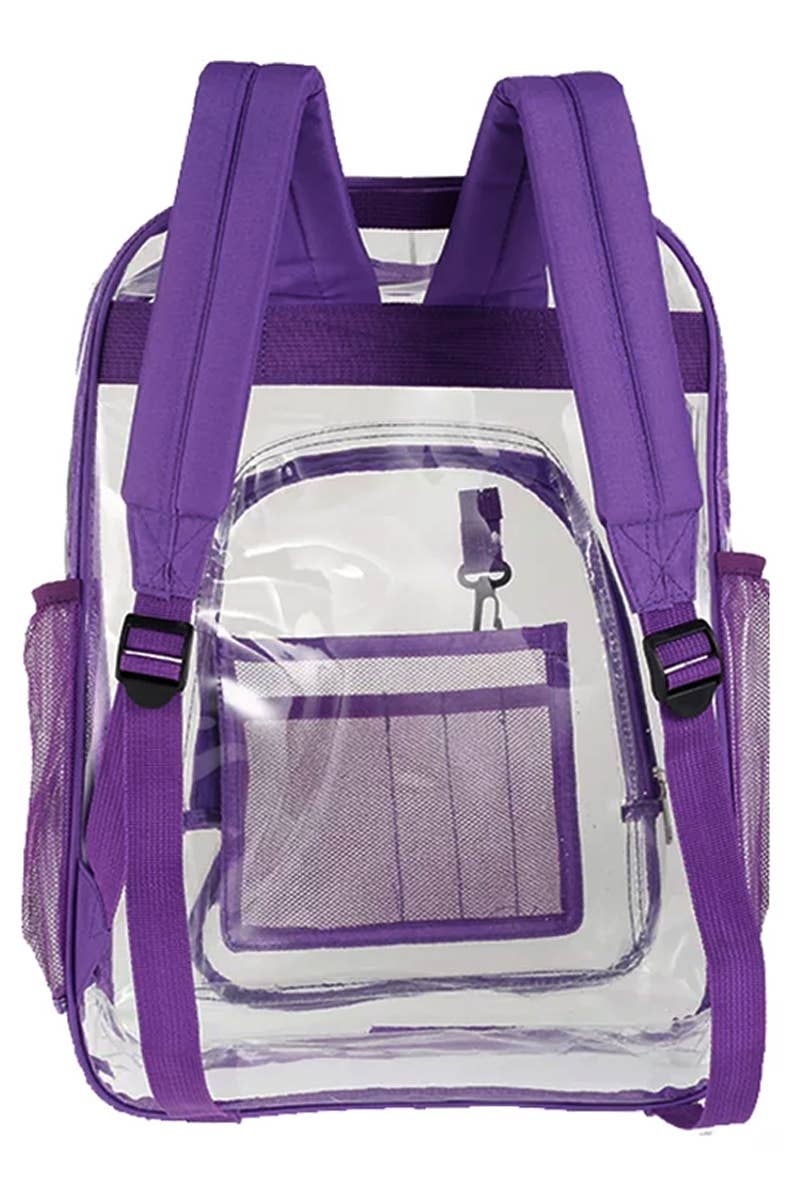 Cap Zone - Vente Sac à dos – femme - Sac à dos en PVC transparent extra large et durable12