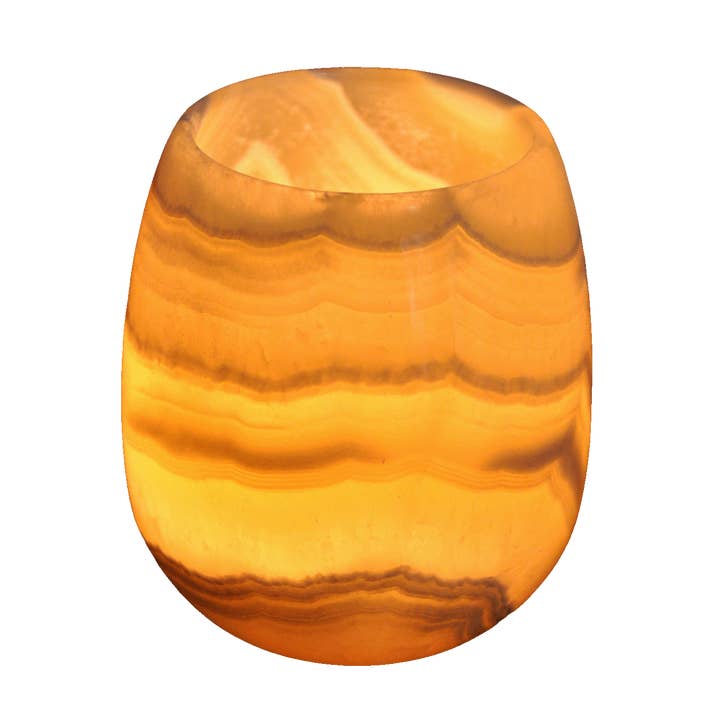 CraftsOfEgypt - Wholesale Candle Holder - Egyptian Real Alabaster Candle Holder