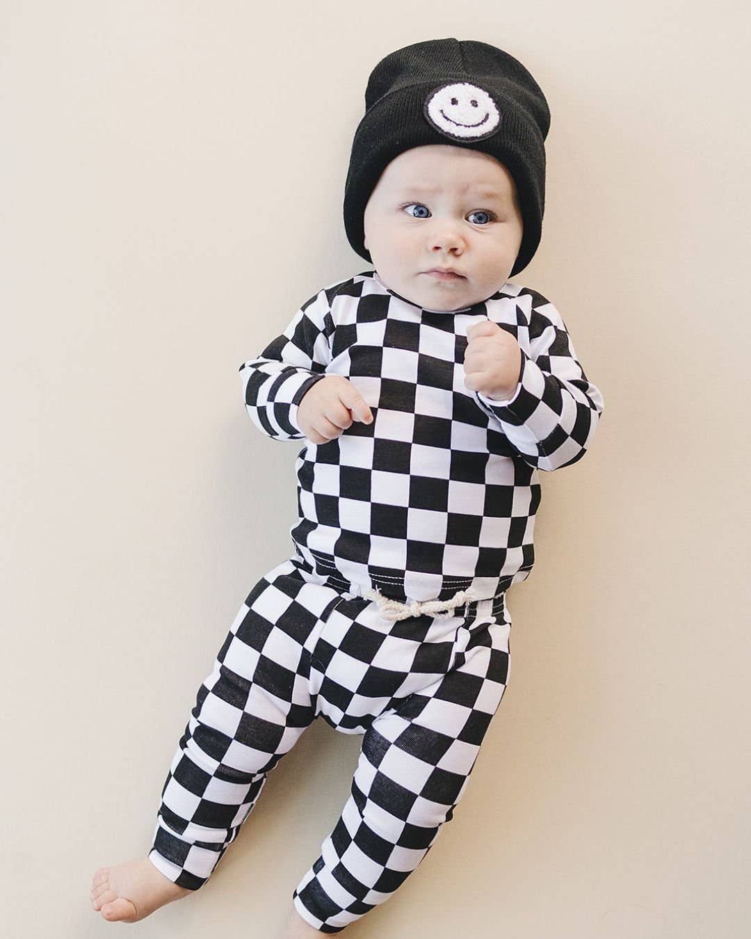 Lucky Panda Kids - Wholesale Beanie - Kids - Smiley Baby & Kids Beanie | Black5