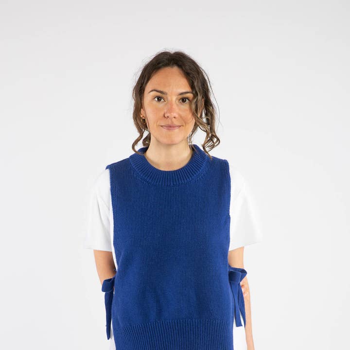 Gilet tablier azur pour la vente par Matona