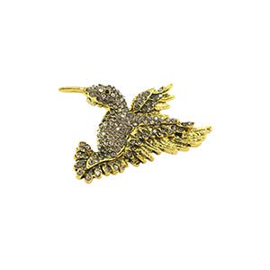 Glitter Bird Brooch for wholesale by Sansira Jewelry