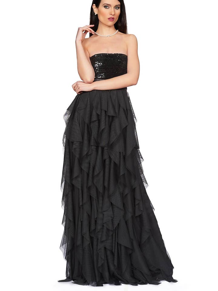 Svart Royalcore viktoriansk kjol, renässans kjol för wholesale av RALELE EOOD