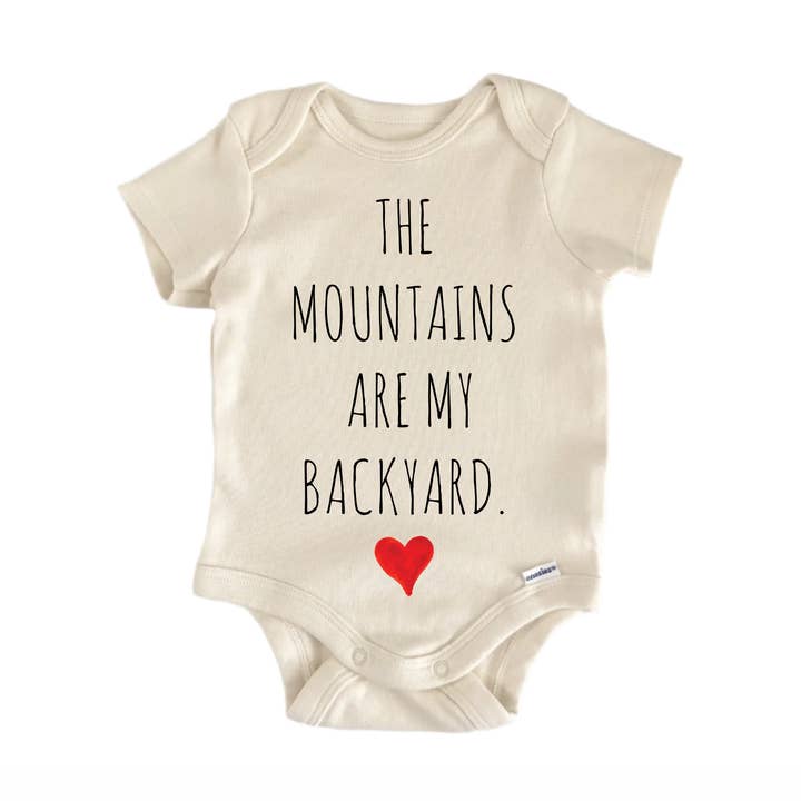 Idaho Mountains - Baby Bodysuit for wholesale by North Fork Forager LLC