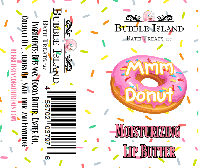Bubble Island Bath Treats - Wholesale Lip Balm - Lip Butter - Mmmm Donut4