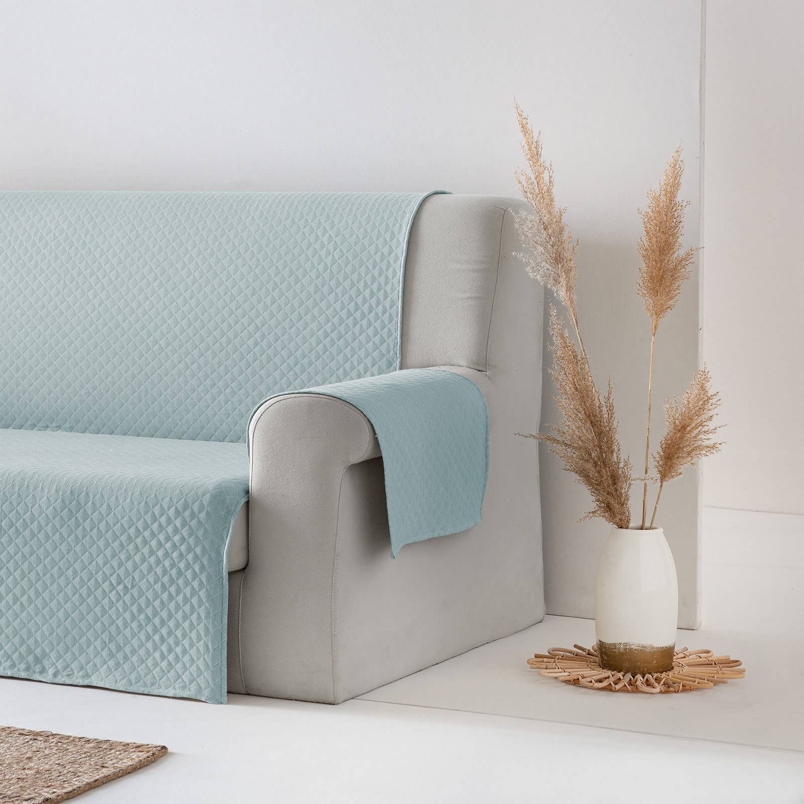 GAMUSI – Capa para cadeira/sofá por atacado – Capa de sofá lisa acolchoada algodão TRIVIAL46