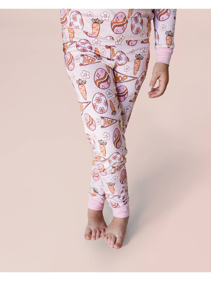 Lucky Panda Kids - Wholesale Top & Pant Set - Kids - Bamboo Two Piece Set | Easter Hop2