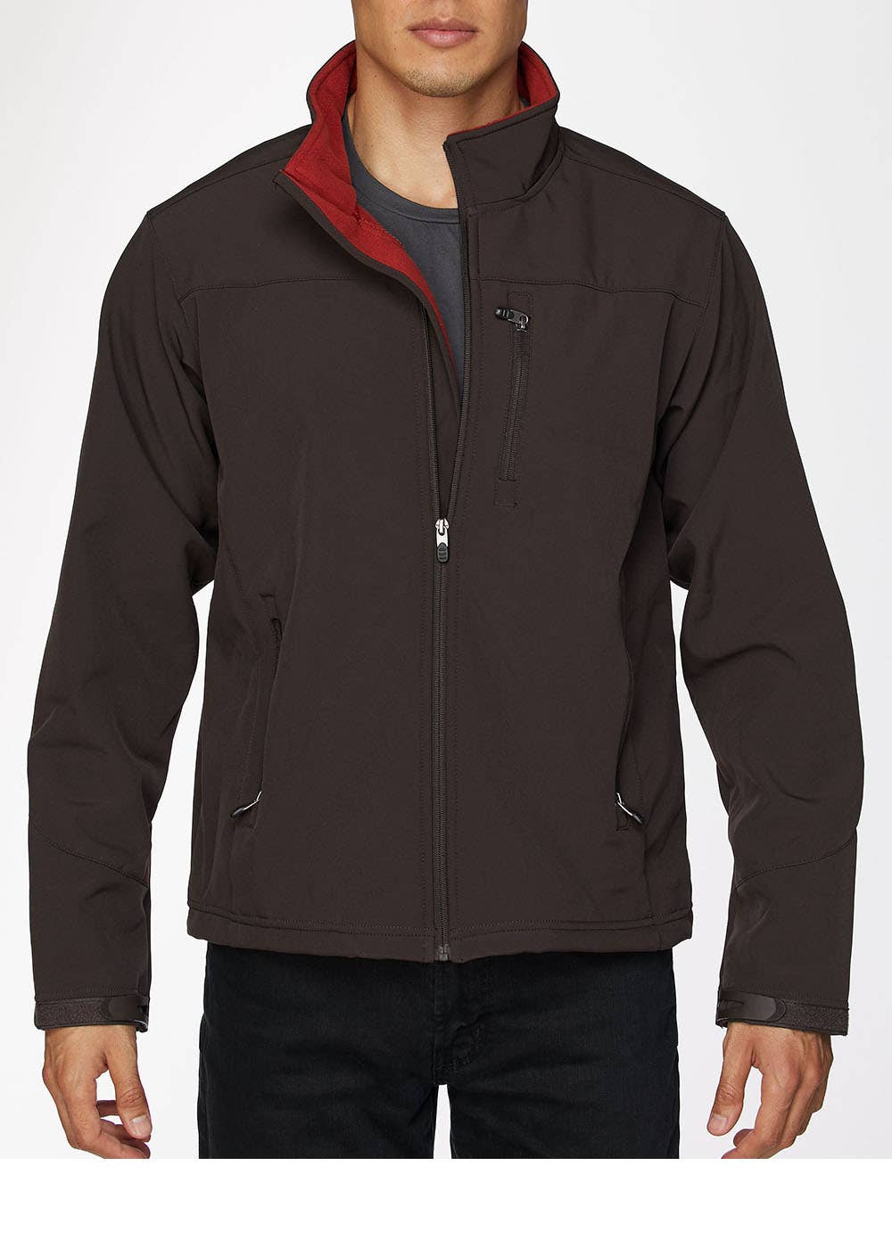 Rodeo Clothing - Wholesale Jacket - Men's - Men's high-quality soft shell bonded jacket with contrast16