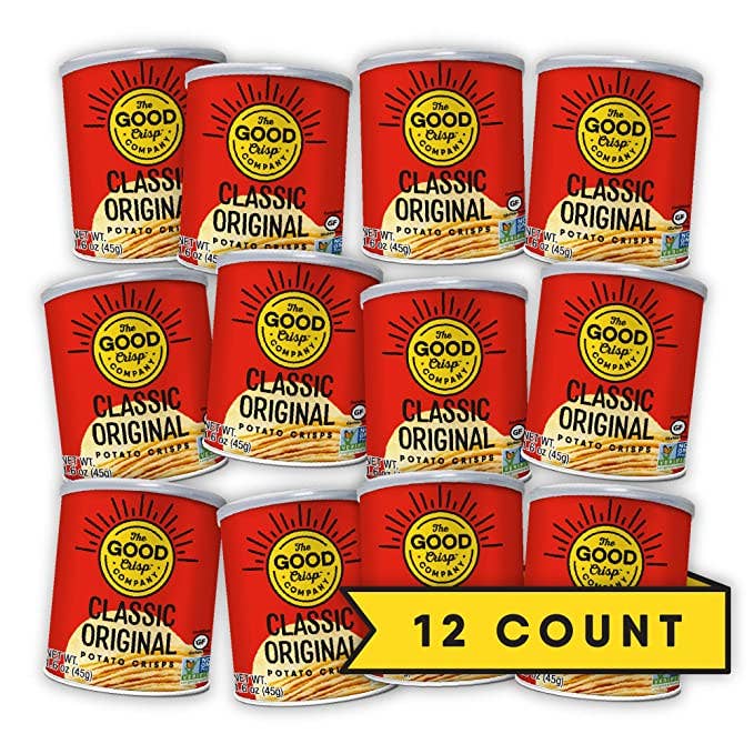 The Good Crisp Company - Wholesale Chips - Classic Original Chips - 1.6oz Mini Cans (Case of 12)