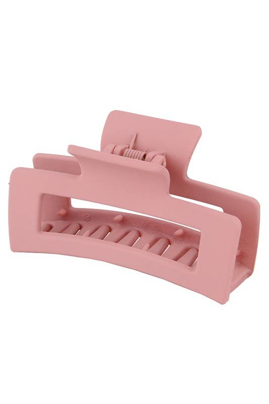 ACCITY - Wholesale Hair Clip - Women's - 3.35" Minimalist Rectangle Hair Claw Clip_CWAHA008817