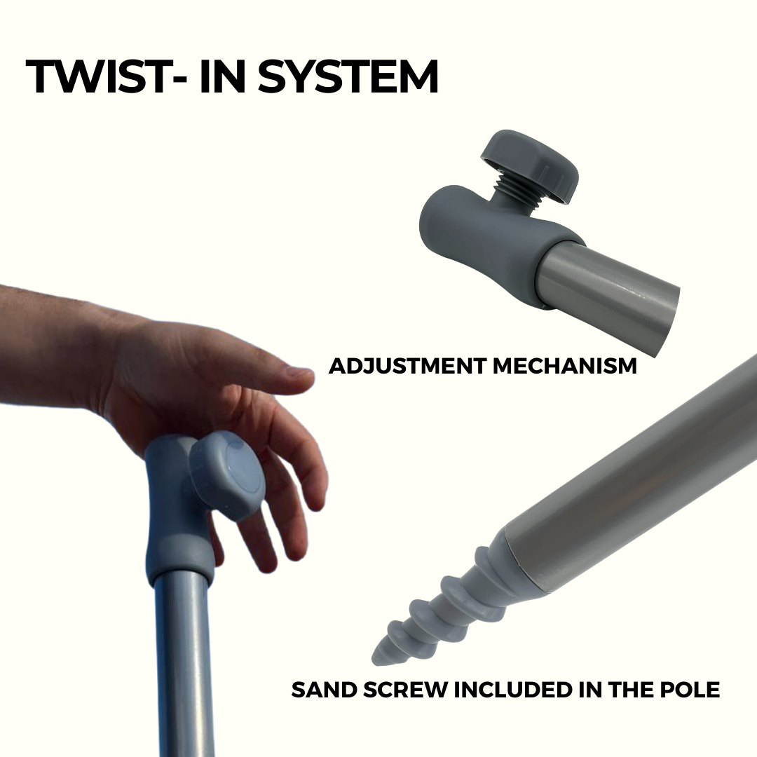 ROFFT USA LLC - Vendita all'ingrosso Ombrellone da spiaggia - Ombrellone da Spiaggia ROFFT 2 m in acciaio e alluminio resistente7