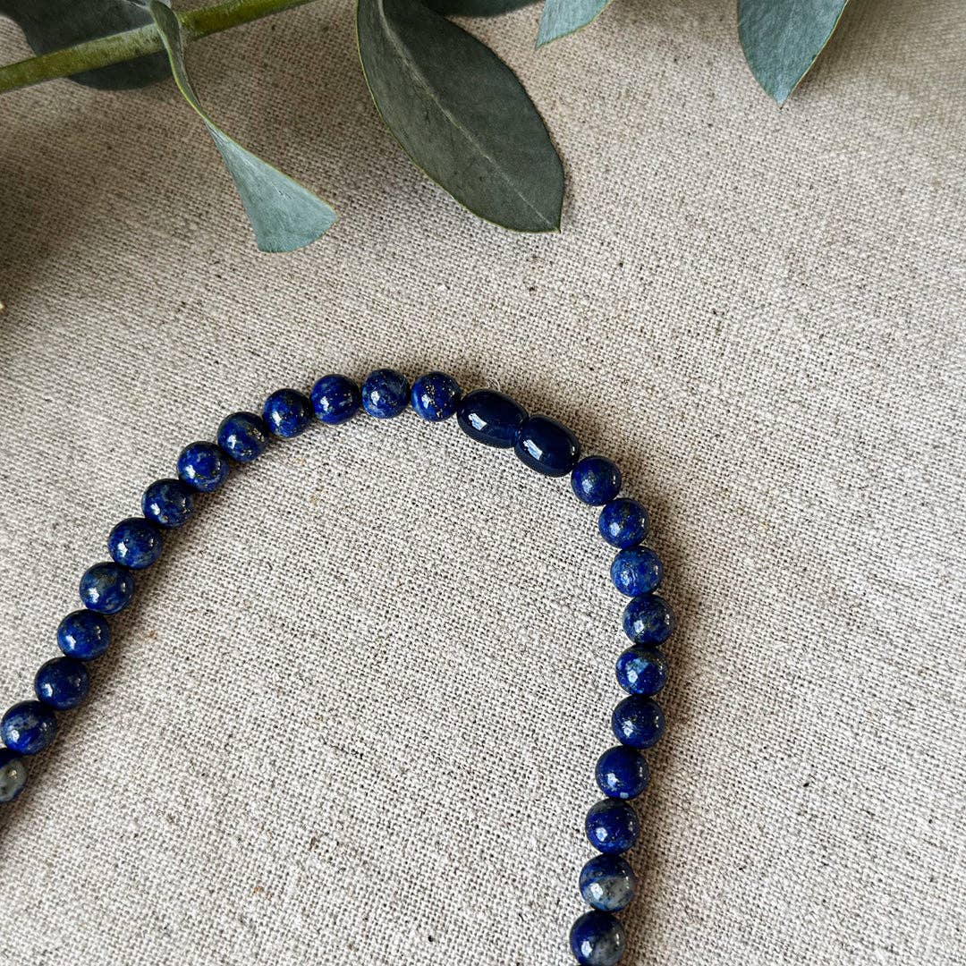 REMOVED BRAND – wholesale Beaded/pearl necklace – Lapis Lazuli necklace3