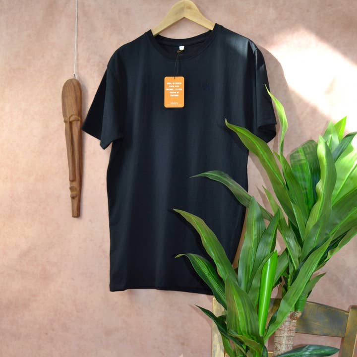 Classic cotton tee (Black) for wholesale by Origin Africa