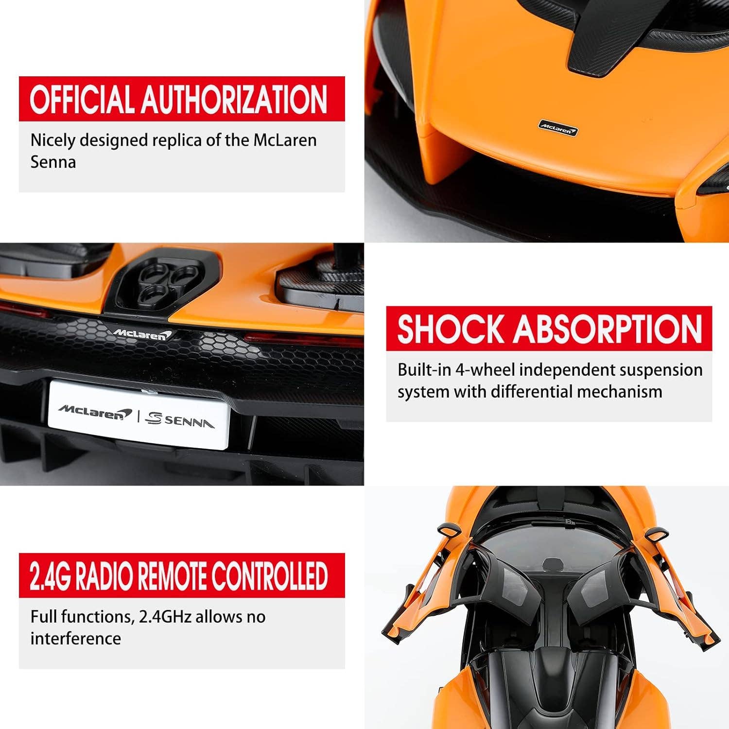 AZ Trading & Import (Toys, RC Toys & More) - Wholesale Toy Car/Truck - Kids - 1:14 Mclaren Senna RC Model Cars 2.4G Orange5