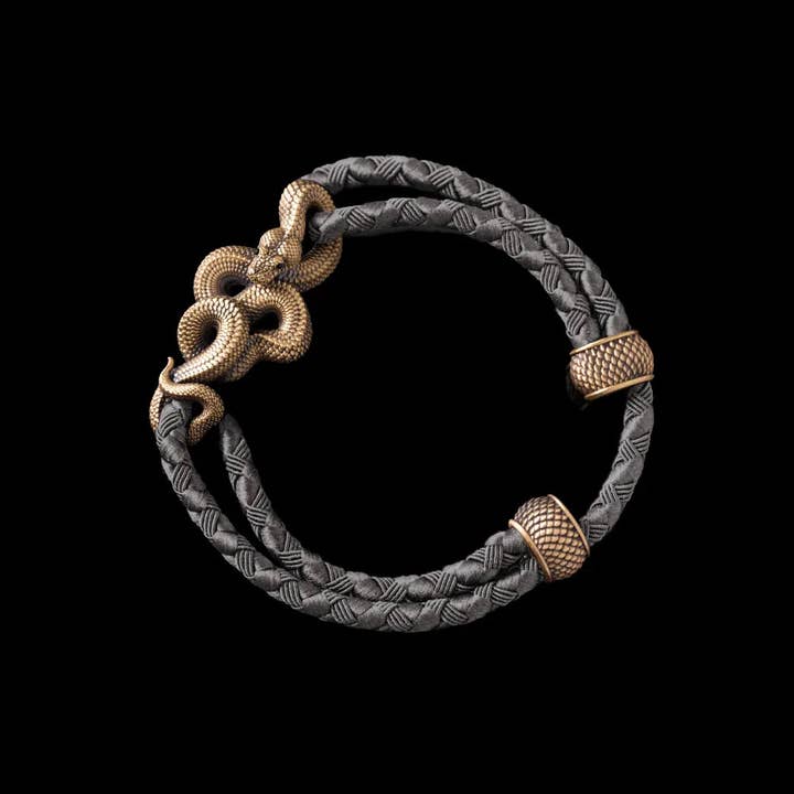 Coppertist.wu – wholesale Woven/braided bracelet – Tree Boa Rope Bracelet - Brass28