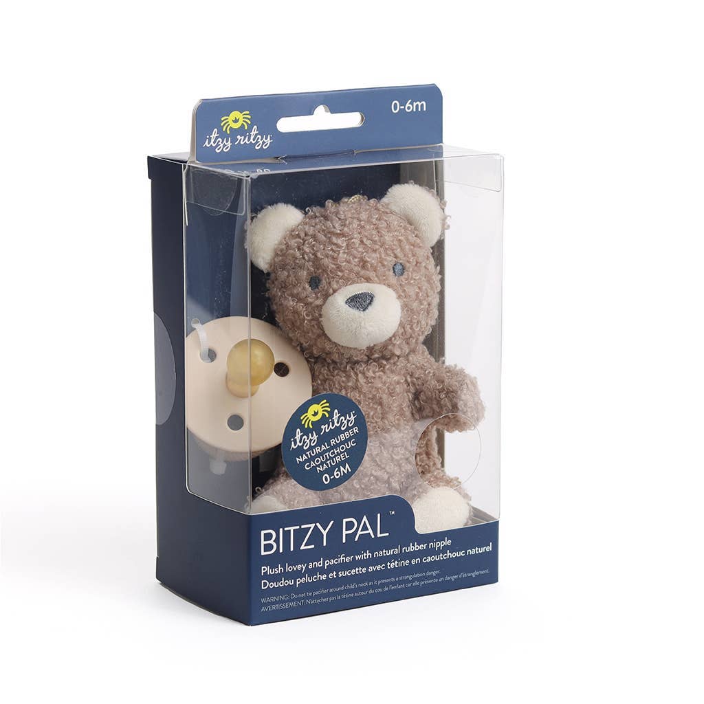 Itzy Ritzy Canada - Vente Tétine – bébé - *Nouvelles options* Sucette en caoutchouc naturel Bitzy Pal & Peluche33