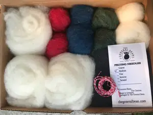 The General Bean - Wholesale DIY Craft Kit - Christmas Ornament Kit- FREE SHIP- Family Activity- Felt Kit2