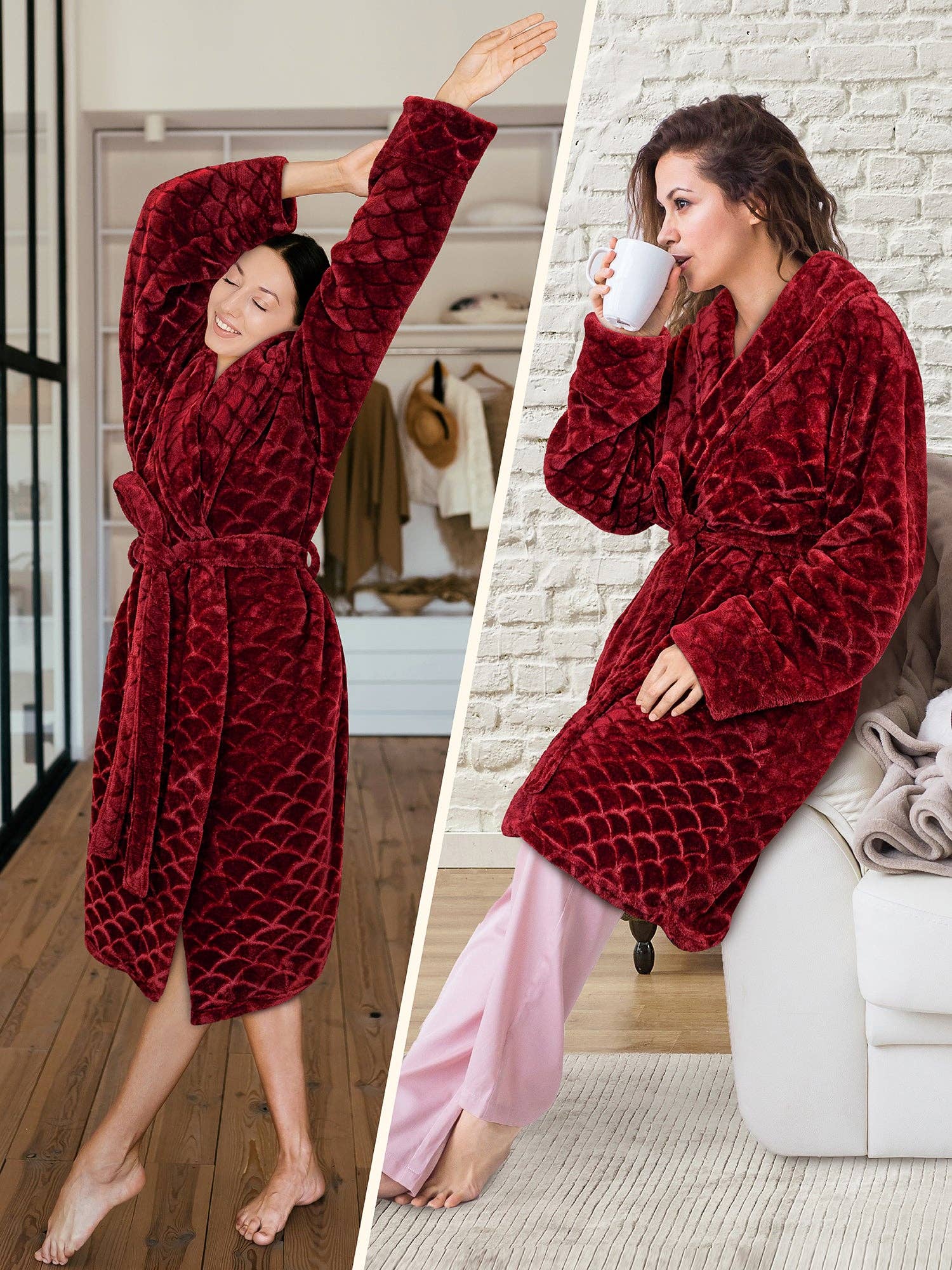 Pavilia - Wholesale Badjas - Dames - Dameskamerjas met geschulpte patroon39