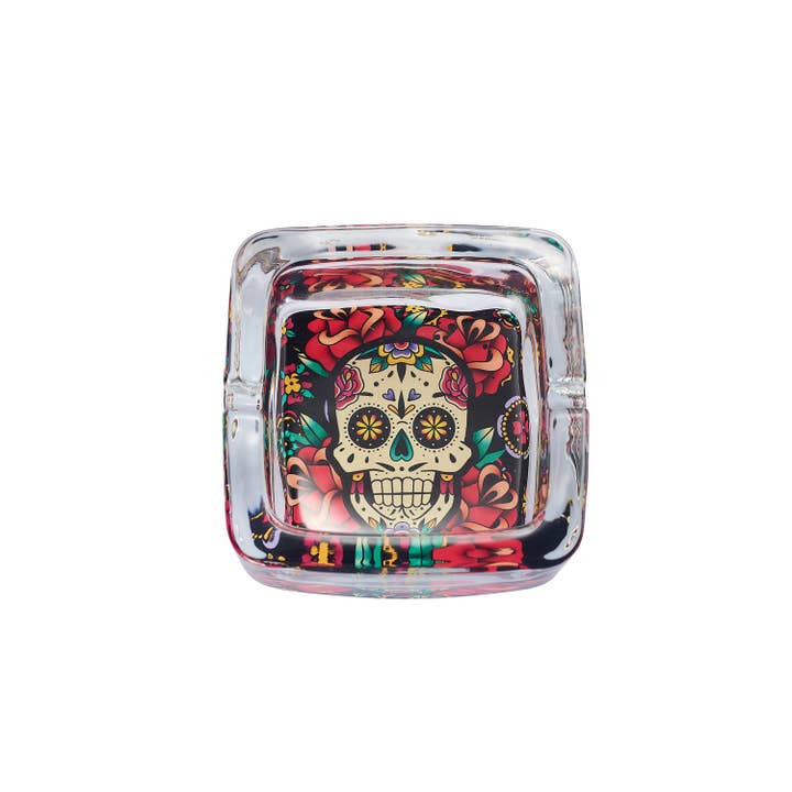 Champ by Polyflame - Wholesale Ashtray - Calaveras glass ashtray8