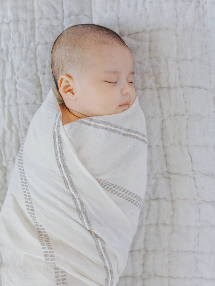 Aden Cotton Baby Swaddle | Handwoven in Ethiopia for wholesale by Creative Women