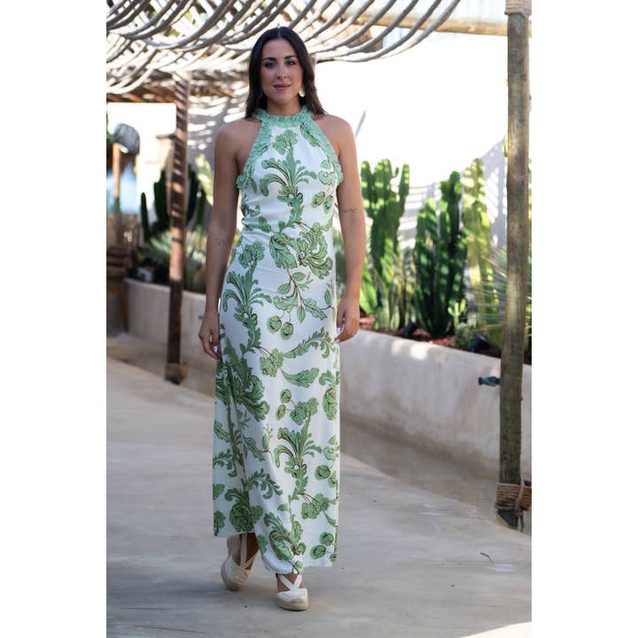 Litoral Verdor Sunset & Moon Dress for wholesale by Káhyra