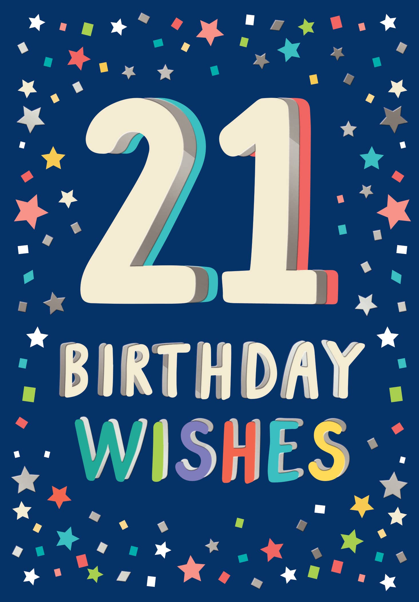 Piccadilly Greetings – wholesale Birthday card – Milestone Age Birthday Card, Age 21 M, Age 21 M0