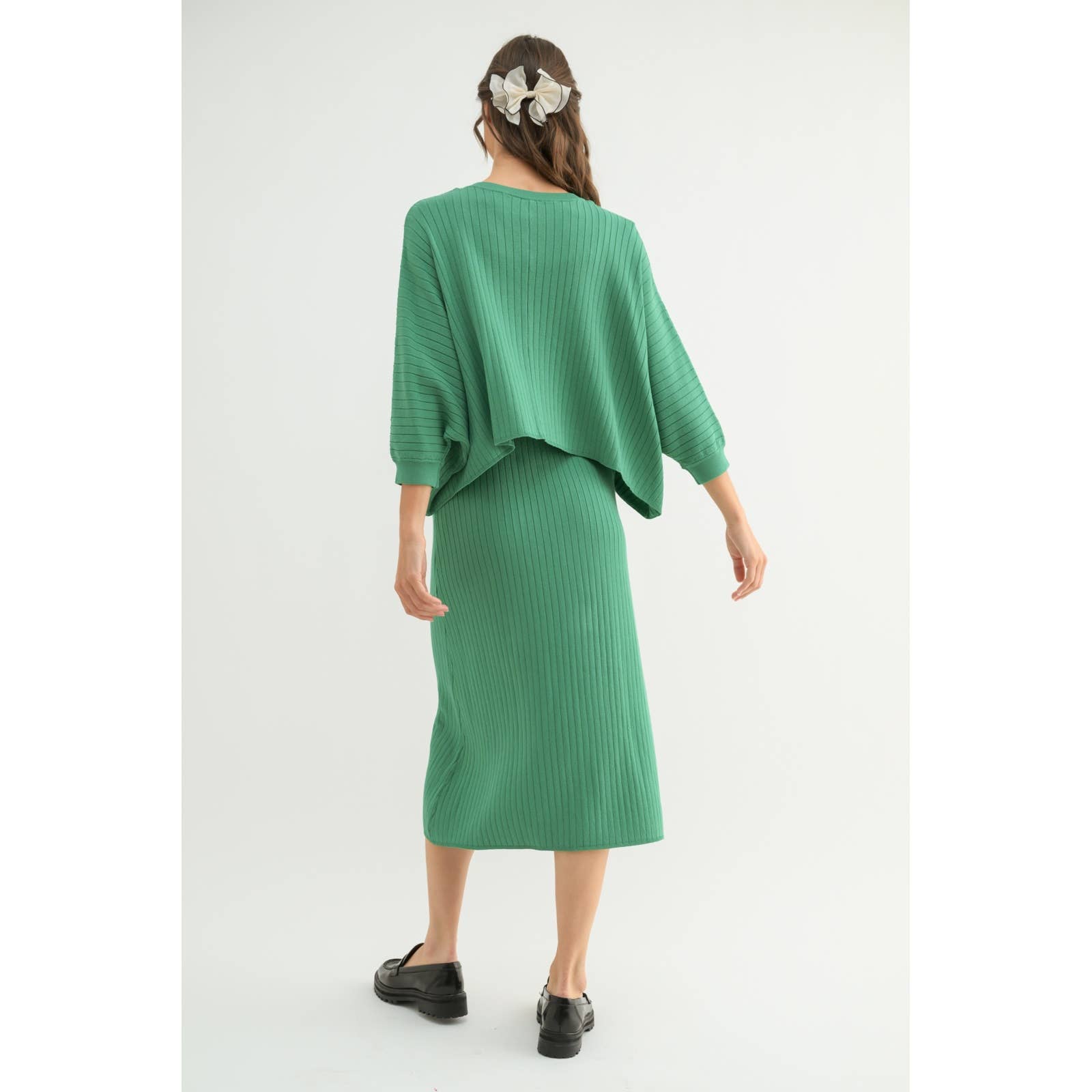 Wishlist Apparel - Wholesale Top & Skirt Set - Women's - RIBBED KNIT TOP AND DRESS SET / WL24-95504