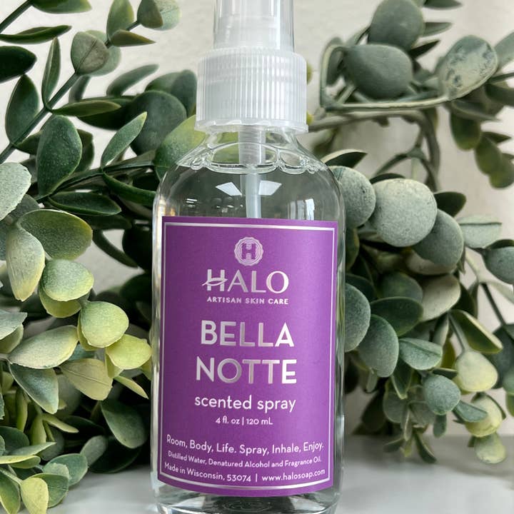 Room and Body Spray - Bella Notte for wholesale by Halo Artisan Skin Care