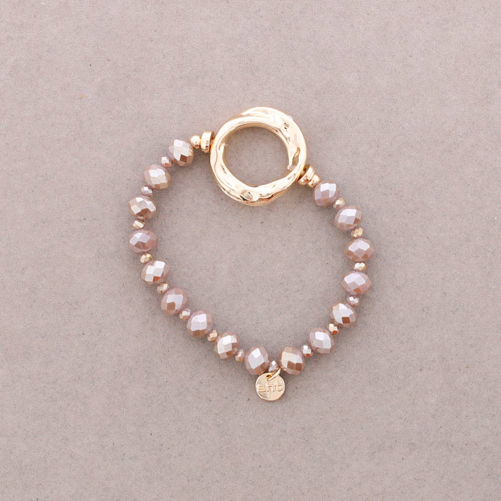 Sonata - Vente Bijoux à boutons pression - Bracelet Élastique Cristaux Anneau Métal3