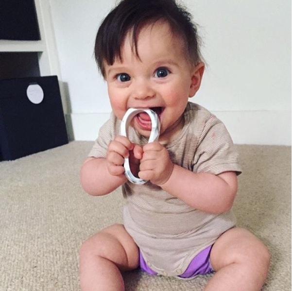 East London Baby Co - Vente Bracelet jonc - Bracelet de dentition géométrique en silicone pour mamans3