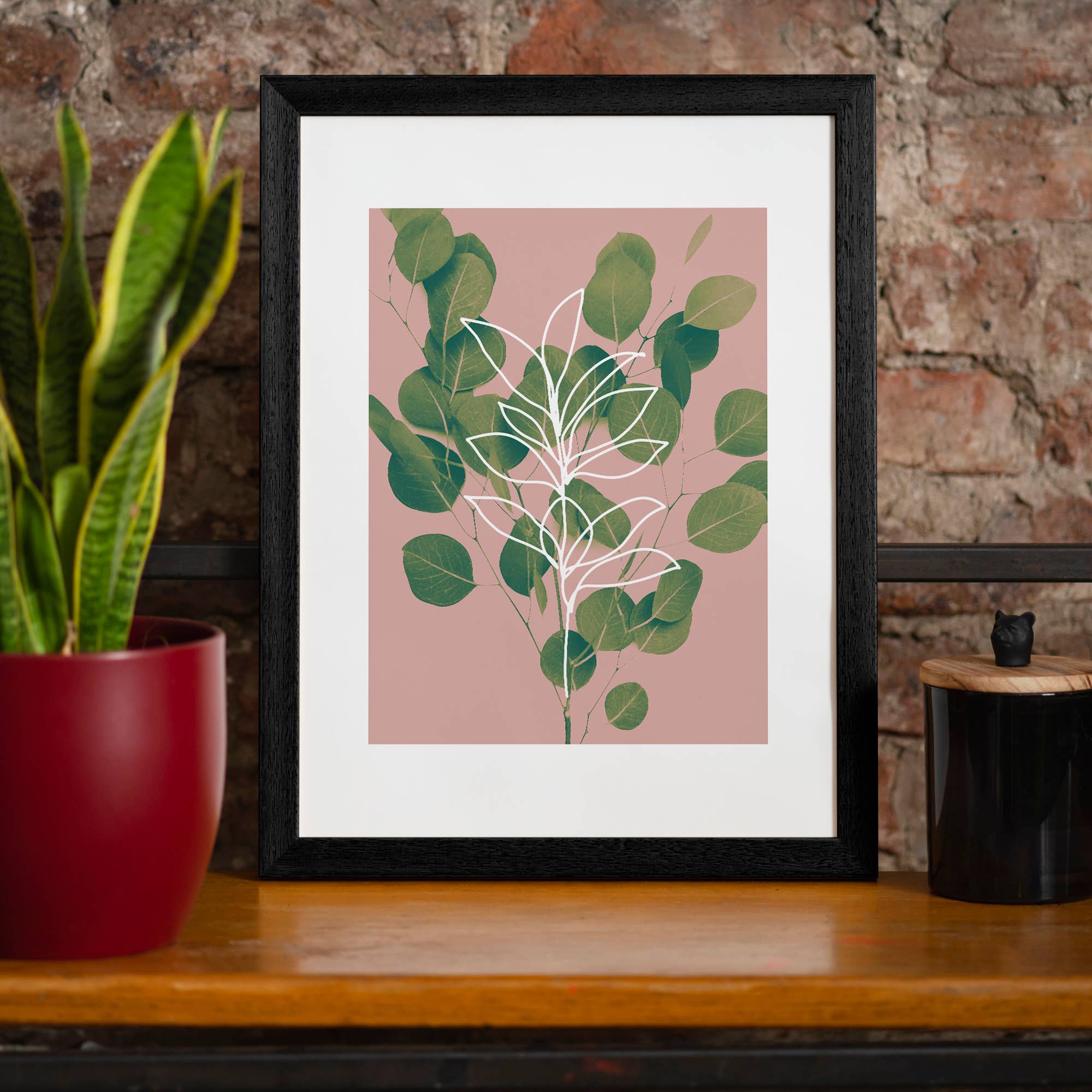 Ink & Drop - Vente Affiche d'art - Eucalyptus Imprimé Minimum1