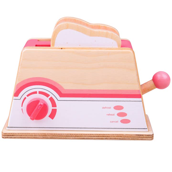 Pink Toaster for wholesale by Bigjigs Toys