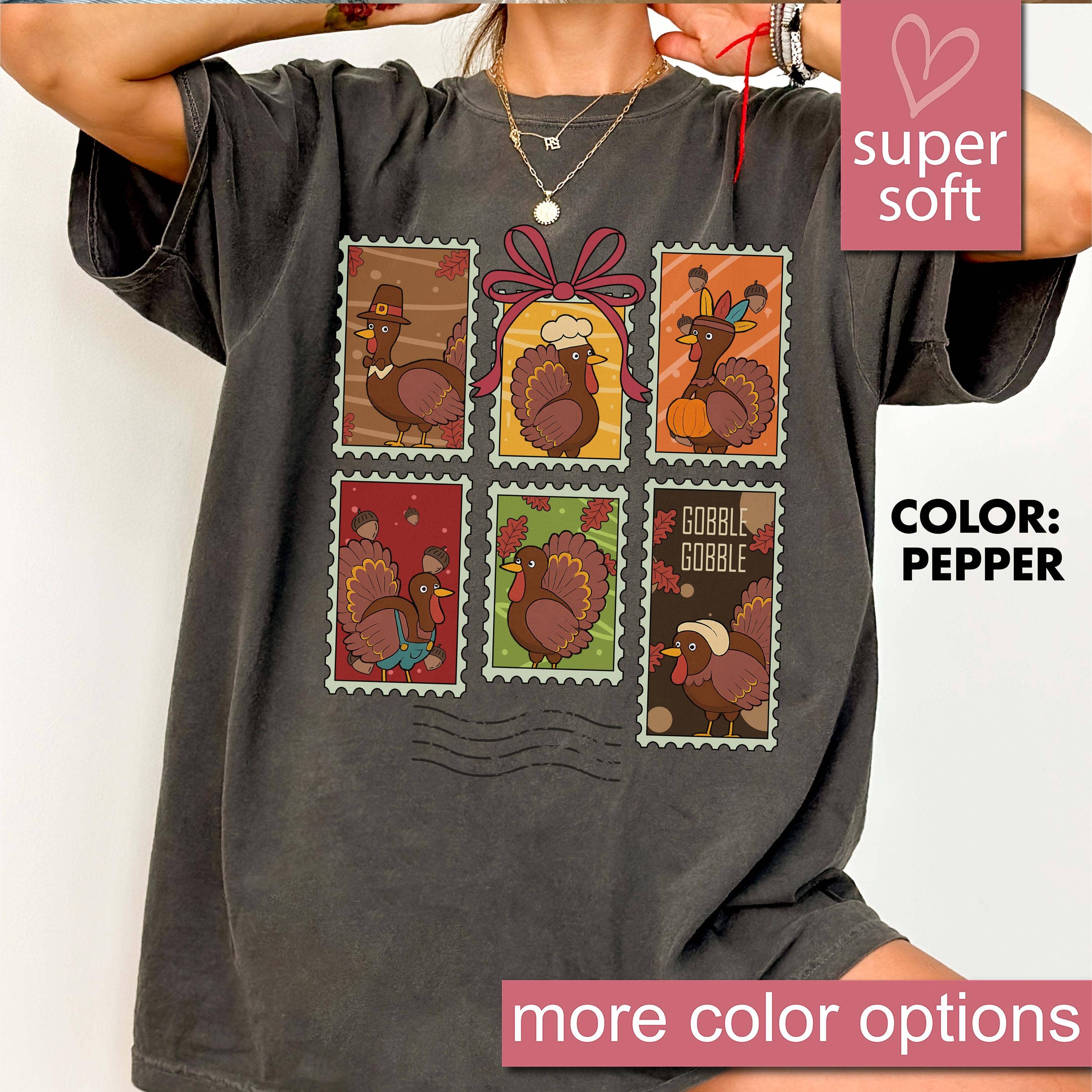 Glaime - Wholesale T-Shirt (Graphic) - Women's - Comfort Colors Turkey Shirt, Thanksgiving Sweatshirt1