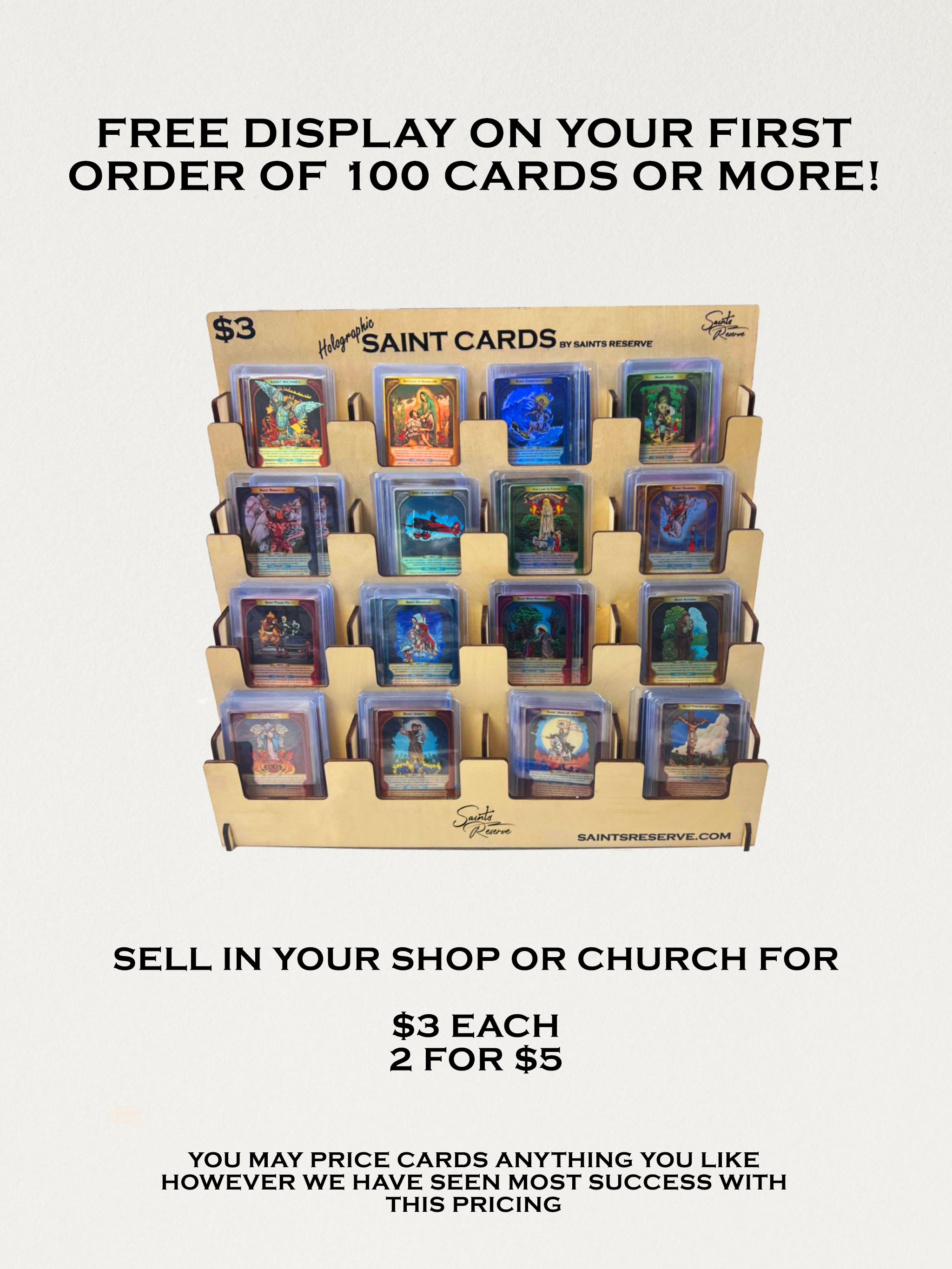 Saints Reserve – Großhandel Religiöse Grußkarte – Saints Reserve Holographische Gebetskarten25