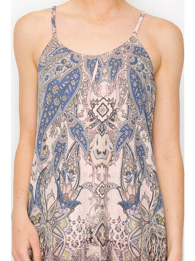 Origami Apparel ~ Lace and Crochet inspired - Wholesale Dress - Women's - OLS-4672 PINK/PAS BLUE