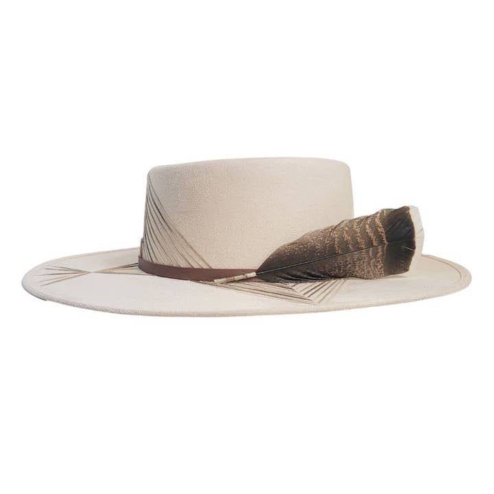 Beige Chapeau Couronne Télescope Xumal en vente sur Faire2