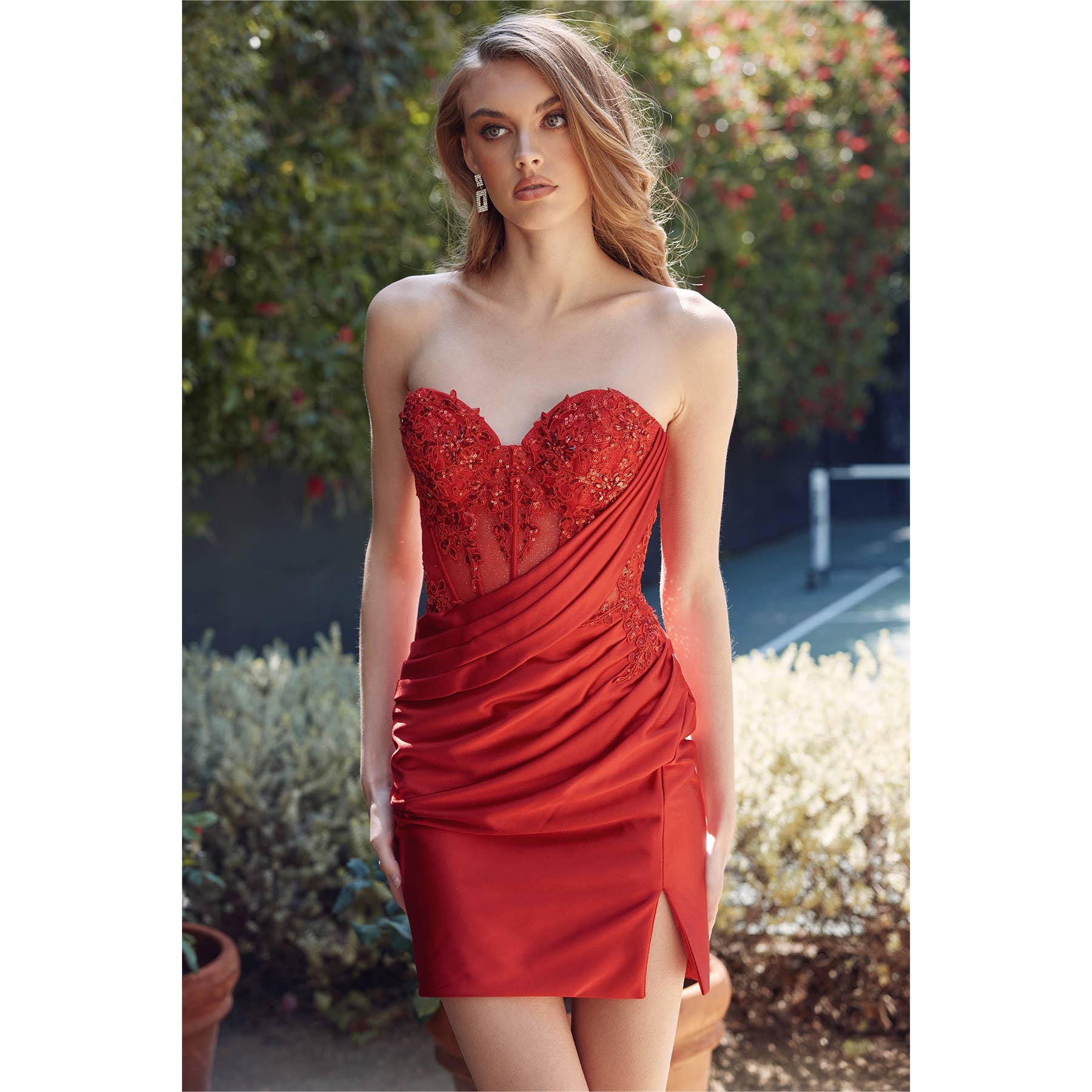 Juliet - Wholesale Dress - Women's - STRAPLESS FITTED CORSET COCKTAIL DRESS8